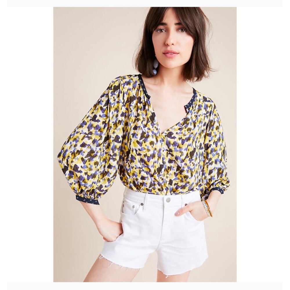 Anthropologie Velvet By Graham Spencer Blouse NWT